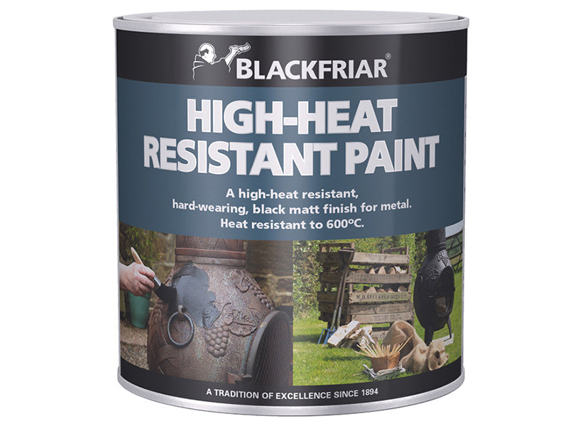 High-Heat Resistant Paint Black 250ml, Blackfriar