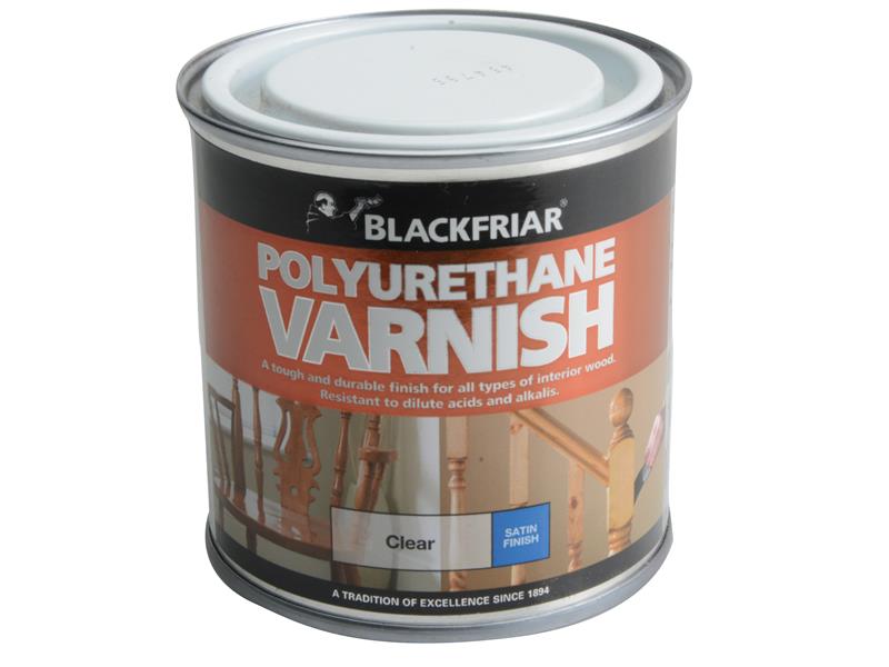 Polyurethane Varnish P100 Clear Satin 250ml, Blackfriar