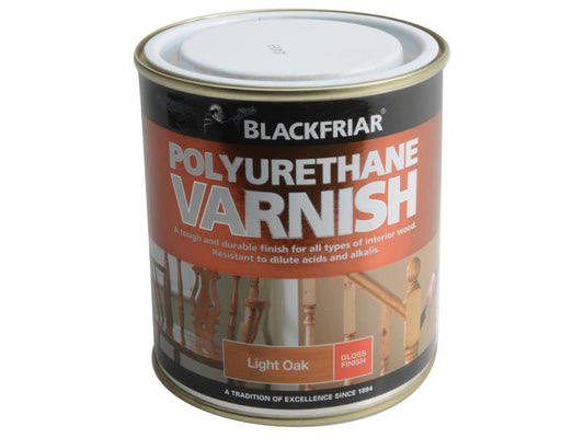 Polyurethane Varnish P40 Light Oak Gloss 500ml, Blackfriar