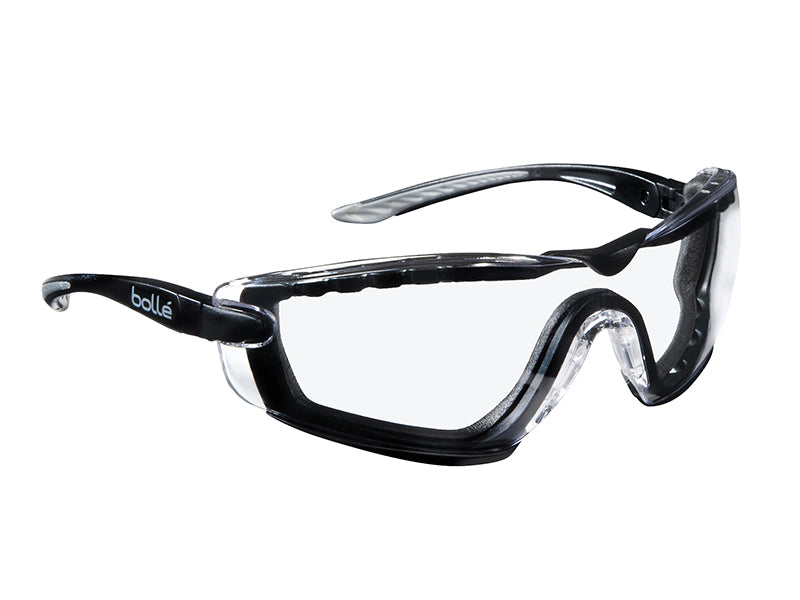 COBRA PSI PLATINUM® Safety Glasses with Foam Arms Clear, Bolle Safety