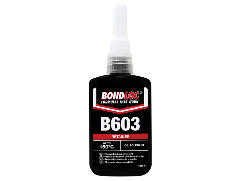 B603 Oil Tolerant Retaining Compound 50ml, Bondloc