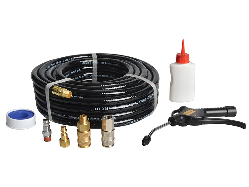 CPACK15 15m Hose with Connectors & Oil, Bostitch