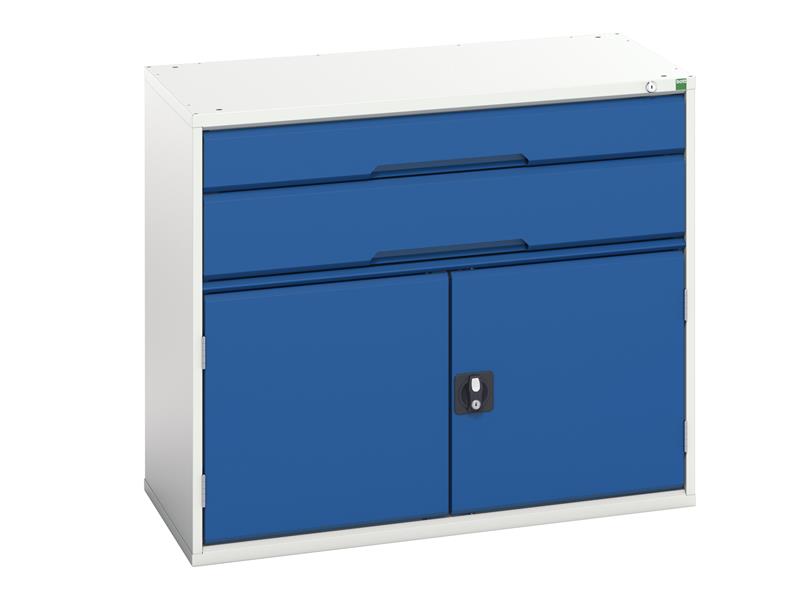 Verso 2 Drawer-Door Cabinet 1050mm, Bott