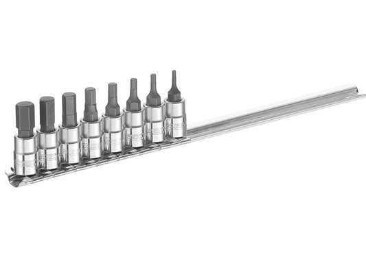 Socket Set of 8 Hex Bit 1/4in Drive, Expert