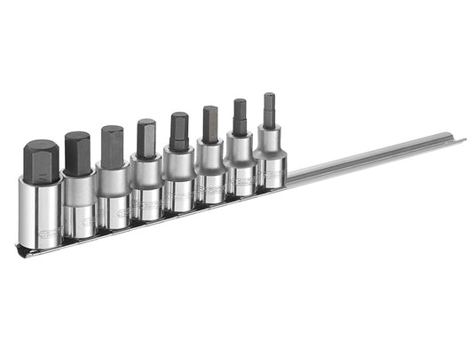 Hex Bit Socket Set of 8 1/2in Drive, Expert