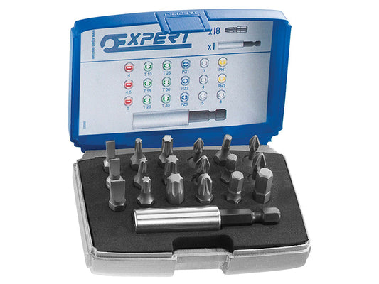 E113901 1/4in Bit Set, 19 Piece, Expert