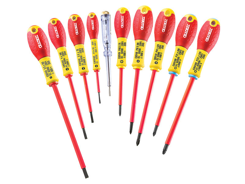 E160912 Insulated Screwdriver Set,10 Piece, Expert