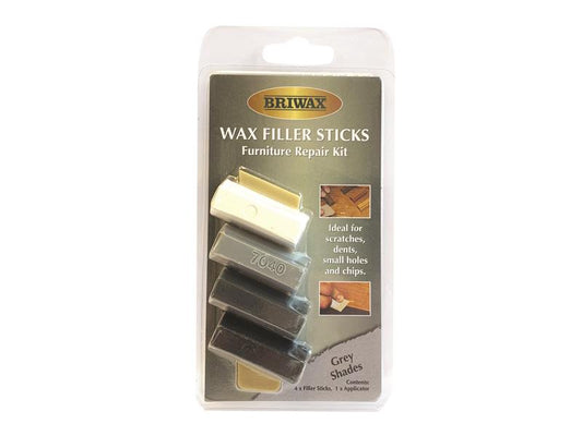 Wax Filler Sticks Grey Shades (Pack 4), Briwax