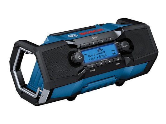 GPB 18V-5 SC Professional Robust Bluetooth/DAB+ Radio 240V & Li-ion Bare Unit, Bosch