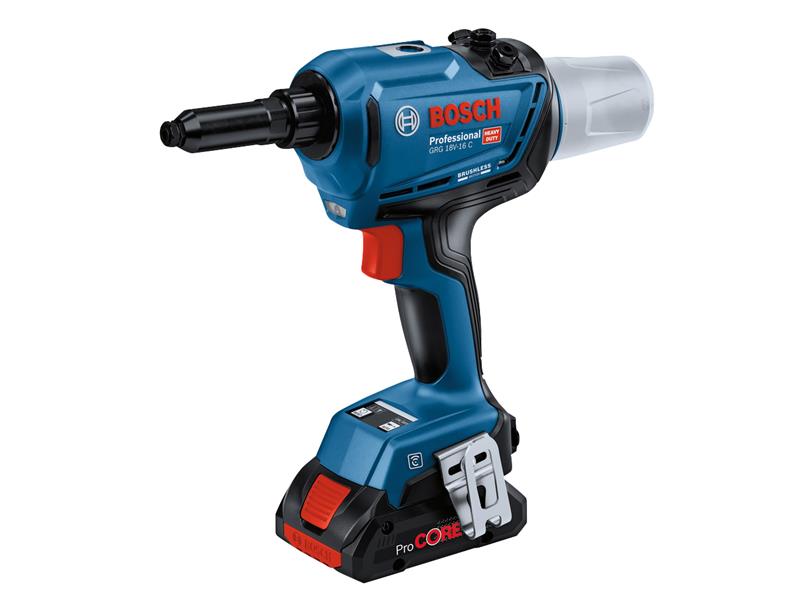 GRG 18V-16 C Rivet Gun 18V 2 x 2.0Ah Li-ion, Bosch