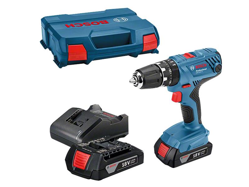 GSB 18V-21 Combi Drill 18V 2 x 1.5Ah Li-ion, Bosch