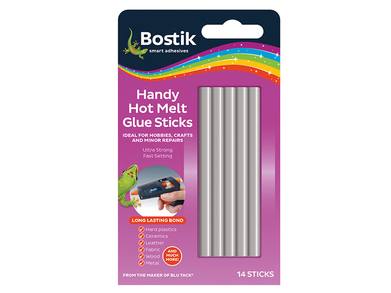 Handy Hot Melt Glue Sticks (Pack 14), Bostik