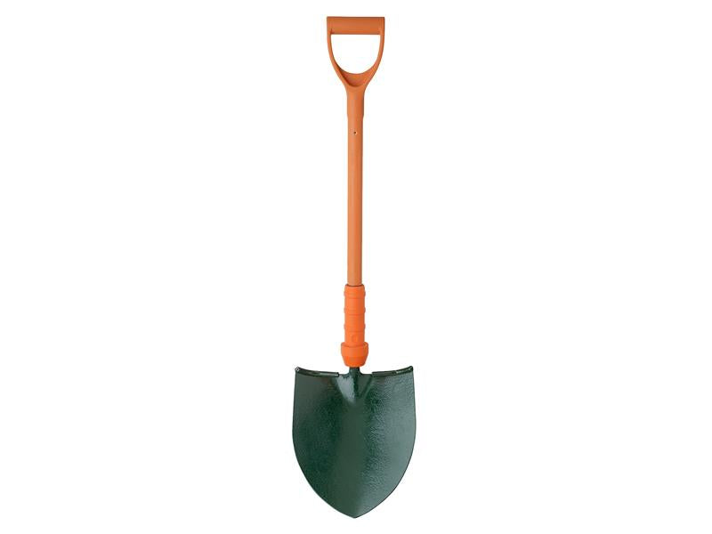 Insulated Treaded Round Mouth Shovel, Bulldog