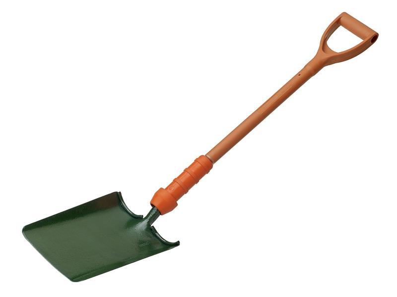 Insulated Treaded Taper Mouth Shovel, Bulldog