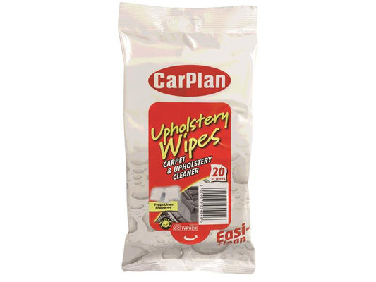 Upholstery Wipes (Pouch of 20), CarPlan