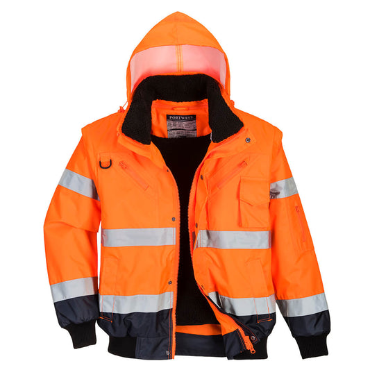 Hi-Vis 3-in-1 Contrast Bomber Jacket, Morgans PW