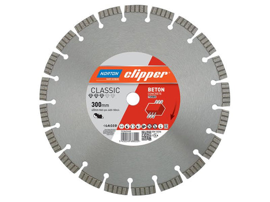 Classic Beton Diamond Blade 230 x 22.23mm, Norton Clipper