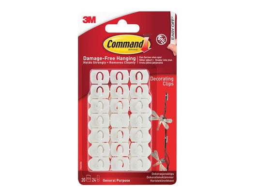 White Decorating Clips (Pack 20), Command™