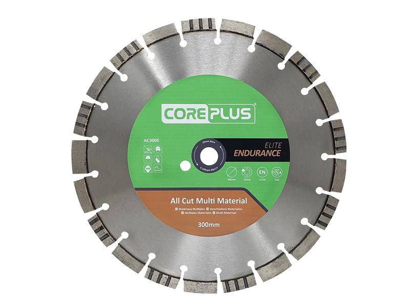 AC300E Elite All Cut Multi-Material Diamond Blade 300mm, CorePlus