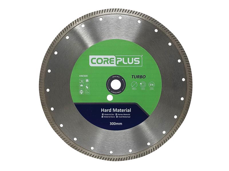 HM300 Hard Material Turbo Diamond Blade 300mm, CorePlus