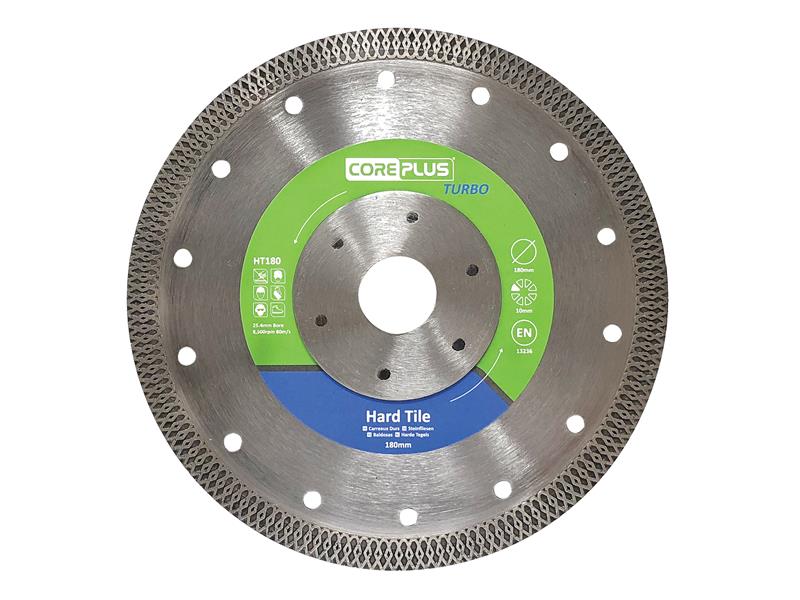 HT180 Hard Tile Turbo Diamond Blade 180mm, CorePlus