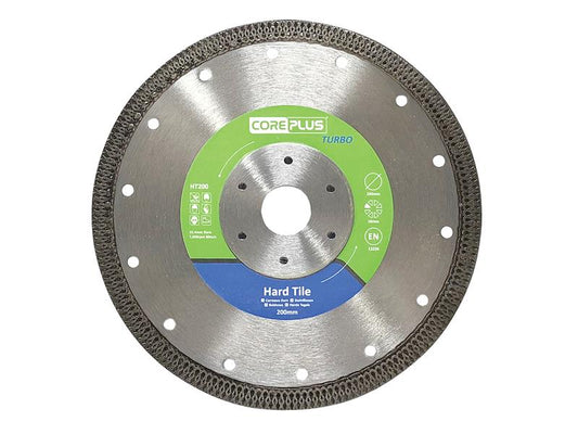 HT200 Hard Tile Turbo Diamond Blade 200mm, CorePlus