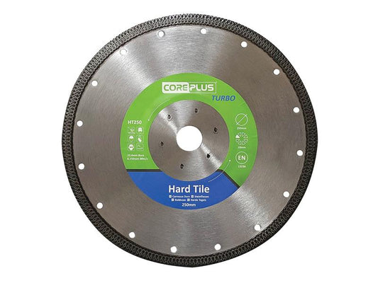 HT250 Hard Tile Turbo Diamond Blade 250mm, CorePlus