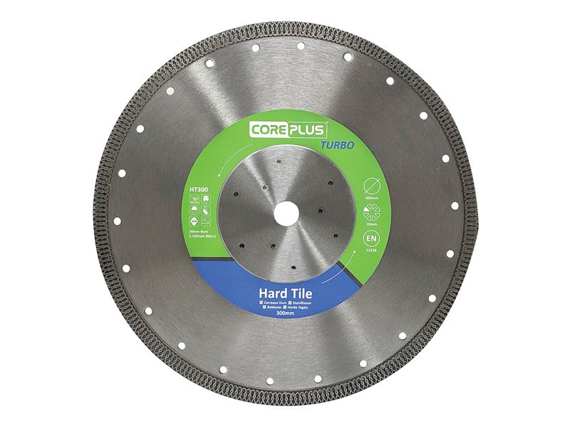 HT300 Hard Tile Turbo Diamond Blade 300mm, CorePlus