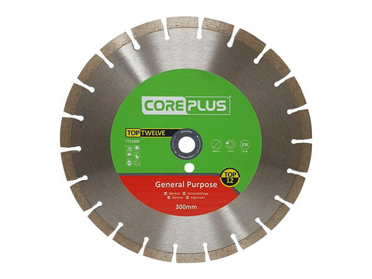 Top Twelve General Purpose Diamond Blade 300mm, CorePlus