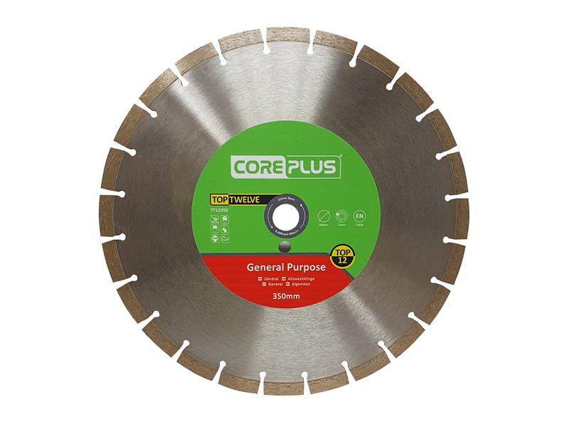 Top Twelve General Purpose Diamond Blade 350mm, CorePlus