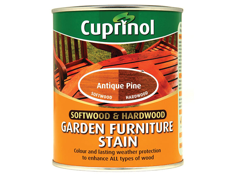 Softwood & Hardwood Garden Furniture Stain Antique Pine 750ml, Cuprinol