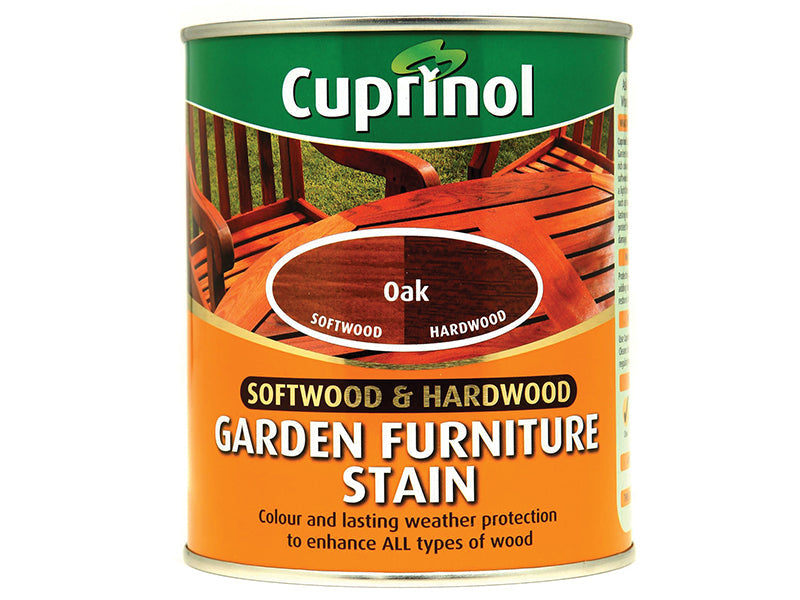 Softwood & Hardwood Garden Furniture Stain Oak 750ml, Cuprinol