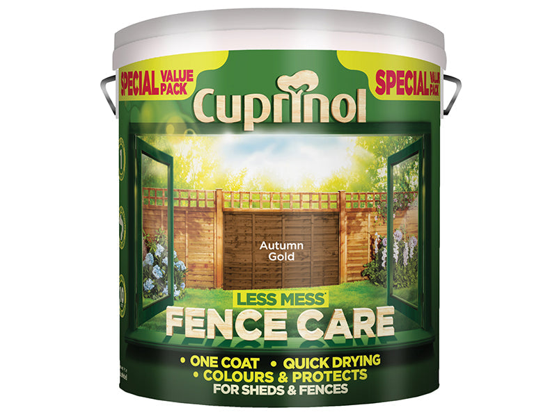 Less Mess Fence Care Autumn Gold 6 litre, Cuprinol