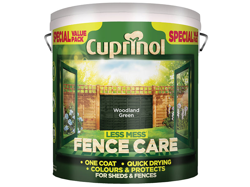 Less Mess Fence Care Woodland Green 6 litre, Cuprinol