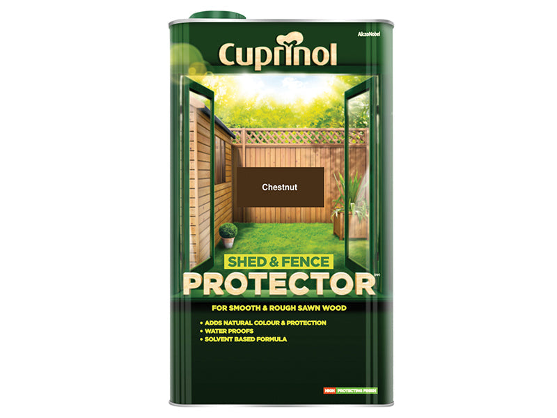 Shed & Fence Protector Chestnut 5 litre, Cuprinol