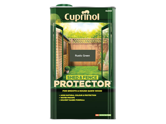 Shed & Fence Protector Rustic Green 5 litre, Cuprinol