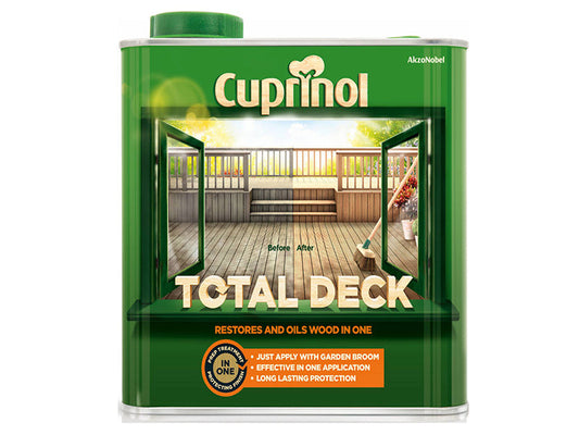 Total Deck Restore & Oil Wood Clear 2.5 litre, Cuprinol