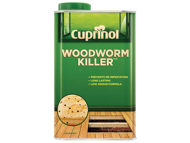 Low Odour Woodworm Killer 1 litre, Cuprinol