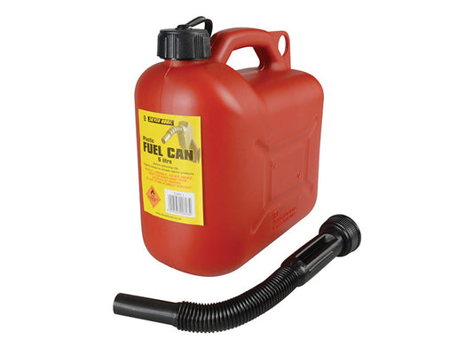 Leaded Petrol Can & Spout Red 5 litre, Silverhook