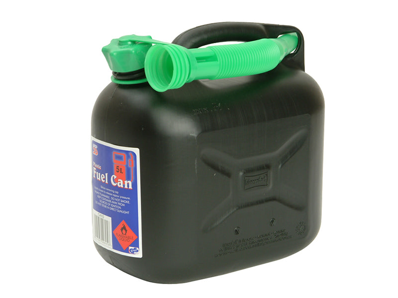 Diesel Fuel Can & Spout Black 5 litre, Silverhook