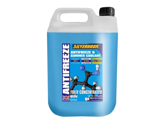 Fully Concentrated Antifreeze Blue 4.5 litre, Silverhook