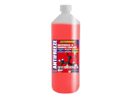 Fully Concentrated Antifreeze O.A.T. Red 1 litre, Silverhook