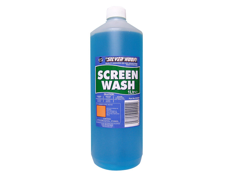 Concentrated All Seasons Screen Wash 1 litre, Silverhook