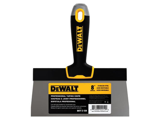 Soft Grip Taping Knife 200mm (8in), DEWALT Drywall