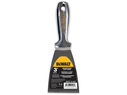 Stainless Steel Jointing/Filling Knife 75mm (3in), DEWALT Drywall