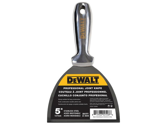 Stainless Steel Jointing/Filling Knife 125mm (5in), DEWALT Drywall