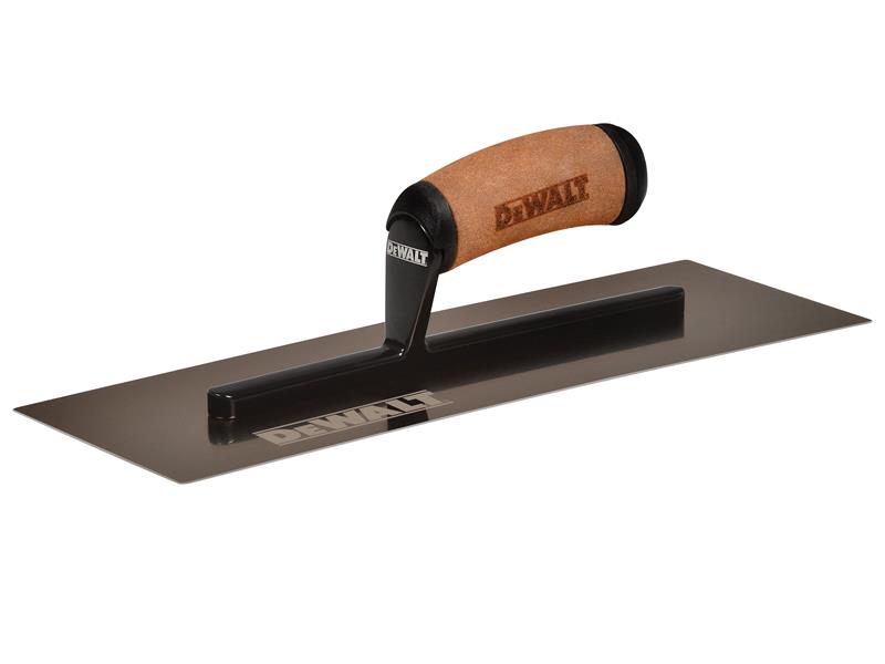 Curved Gold Stainless Steel Finishing Trowel 14in, DEWALT Drywall