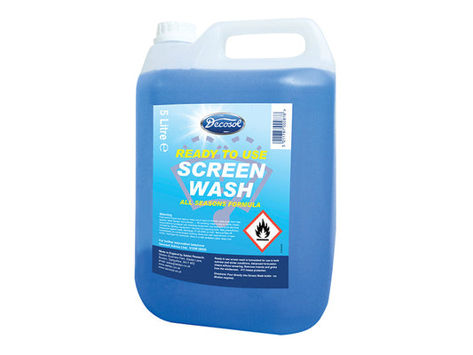 Ready Mixed Screenwash All Seasons Formula 5 litre, Decosol