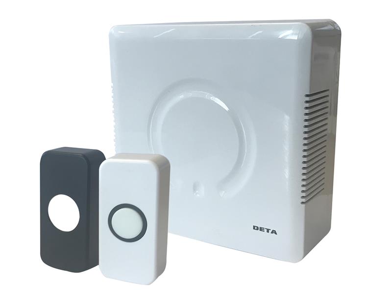 Wired Door Bell Chime and Push Kit, Deta Vimark