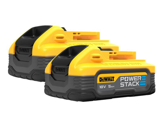 DCBP518H2 POWERSTACK™ Slide Battery Twin Pack 18V 5.0Ah Li-ion, DEWALT